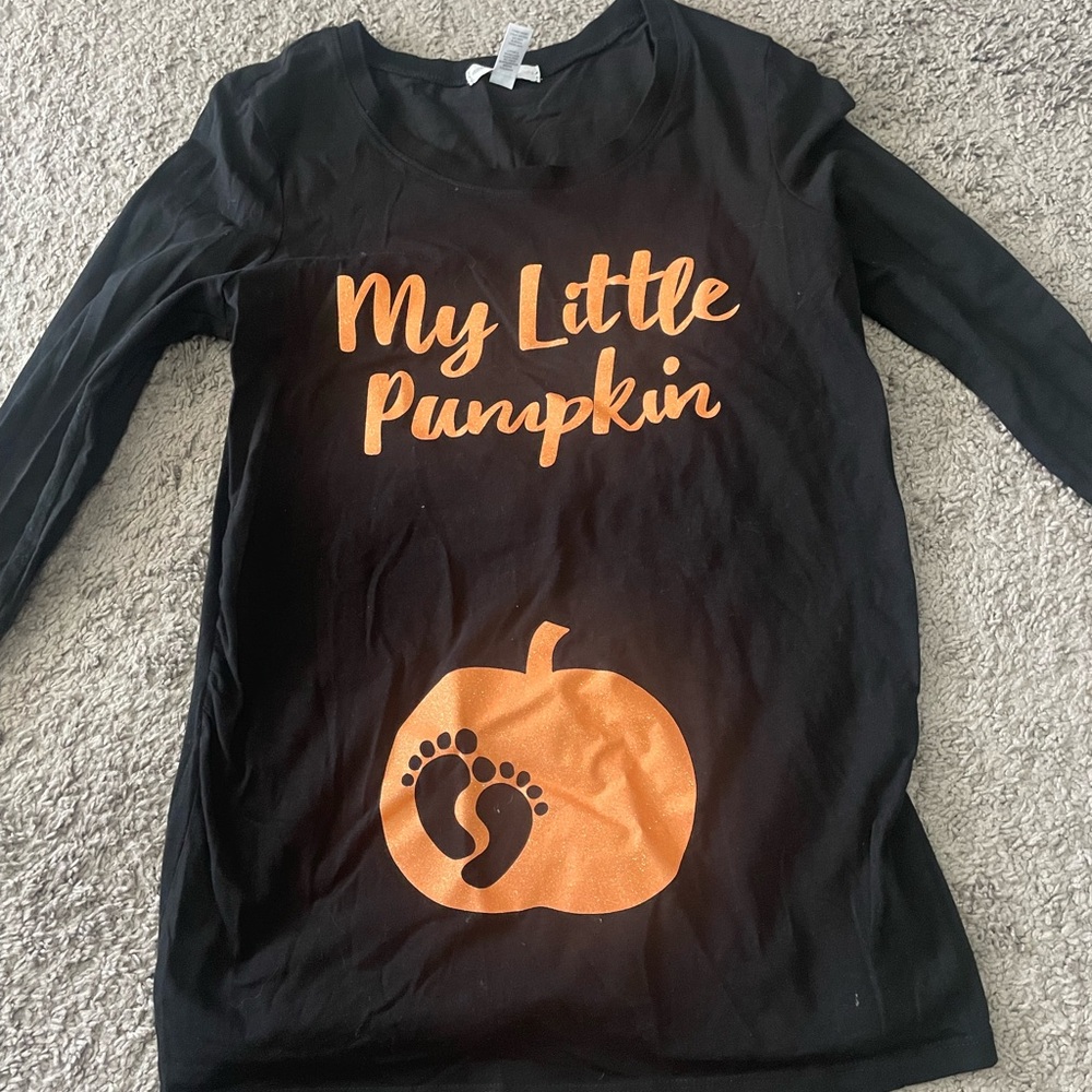 Halloween/ Fall maternity shirt